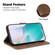 Samsung Galaxy S25 5G Little Tiger Embossed Leather Phone Case - Brown