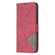 Samsung Galaxy S25 5G Magnetic Buckle Rhombus Texture Leather Phone Case - Red