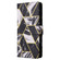 Samsung Galaxy S25 5G Marble Bronzing Stitching Leather Phone Case - Black
