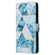 Samsung Galaxy S25 5G Marble Bronzing Stitching Leather Phone Case - Blue
