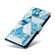 Samsung Galaxy S25 5G Marble Bronzing Stitching Leather Phone Case - Blue