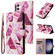 Samsung Galaxy S25 5G Marble Bronzing Stitching Leather Phone Case - Purple