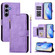 Samsung Galaxy S25 5G Multi-Card Slots Zipper Wallet Leather Phone Case - Purple