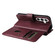 Samsung Galaxy S25 5G Multi-Function Wallet 10 Card Slots Leather Phone Case - Claret