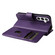 Samsung Galaxy S25 5G Multi-Function Wallet 10 Card Slots Leather Phone Case - Violet