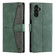 Samsung Galaxy S25 5G Nail Skin Feel Stitching Calf Texture Leather Phone Case - Green