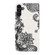 Samsung Galaxy S25 5G Oil Embossed 3D Drawing Leather Phone Case - Lace Flower