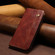 Samsung Galaxy S25 5G Oil Wax Crazy Horse Texture Leather Phone Case - Brown