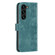 Samsung Galaxy S25 5G Plaid Embossed Leather Phone Case - Green