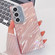 Samsung Galaxy S25 5G Plating Glitter Texture TPU Phone Case with Lens Film - Pink Water Ripples