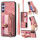 Samsung Galaxy S25 5G Retro Cross Wristband Wallet Leather Back Phone Case - Pink