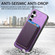 Samsung Galaxy S25 5G Retro Magsafe Card Bag PU Back Cover Phone Case - Purple