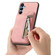 Samsung Galaxy S25 5G Retro MagSafe Zipper Wallet Card Bag Back Phone Case - Pink