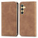 Samsung Galaxy S25 5G Retro Skin Feel Magnetic Leather Phone Case - Brown