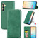 Samsung Galaxy S25 5G Retro Skin Feel Magnetic Leather Phone Case - Green