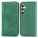 Samsung Galaxy S25 5G Retro Skin Feel Magnetic Leather Phone Case - Green