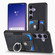 Samsung Galaxy S25 5G Retro Skin-feel Ring Card Wallet Phone Case - Black