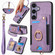 Samsung Galaxy S25 5G Retro Skin-feel Ring Multi-card Wallet Phone Case - Purple Samsung Galaxy S25 5G Retro Skin-feel Ring Multi-card Wallet Phone Case - Purple