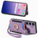 Samsung Galaxy S25 5G Retro Skin-feel Ring Multi-card Wallet Phone Case - Purple Samsung Galaxy S25 5G Retro Skin-feel Ring Multi-card Wallet Phone Case - Purple