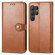 Samsung Galaxy S25 5G Retro Solid Color Buckle Leather Phone Case - Brown