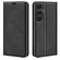 Samsung Galaxy S25 5G Retro-skin Magnetic Suction Leather Phone Case - Black