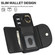 Samsung Galaxy S25 5G Ring Holder Card Bag Skin Feel Phone Case - Black