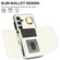 Samsung Galaxy S25 5G Ring Holder Card Bag Skin Feel Phone Case - White