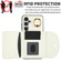 Samsung Galaxy S25 5G Ring Holder Card Bag Skin Feel Phone Case - White