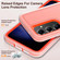 Samsung Galaxy S25 5G Rugged PC Hybrid Silicone Phone Case with Holder - Transparent+Orange