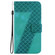 Samsung Galaxy S25 5G Seven-shaped Embossed Leather Phone Case - Green