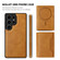 Samsung Galaxy S25 5G Shield Multi-functional MagSafe Card Bag Phone Case - Brown
