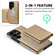 Samsung Galaxy S25 5G Shield Multi-functional MagSafe Card Bag Phone Case - Desert Gold