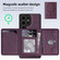 Samsung Galaxy S25 5G Shield Multi-functional MagSafe Card Bag Phone Case - Purple