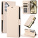 Samsung Galaxy S25 5G Side Buckle RFID Anti-theft Leather Phone Case - Apricot
