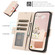Samsung Galaxy S25 5G Side Buckle RFID Anti-theft Leather Phone Case - Apricot