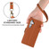 Samsung Galaxy S25 5G Side Buckle RFID Anti-theft Leather Phone Case - Brown