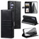 Samsung Galaxy S25 5G Simple 6-Card Wallet Leather Phone Case - Black