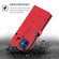 Samsung Galaxy S25 5G Skin Feel Crocodile Magnetic Clasp Leather Phone Case - Red