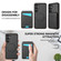 Samsung Galaxy S25 5G Skin Feel Detachable Card Bag Magsafe Phone Case - Black
