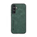 Samsung Galaxy S25 5G Skin Feel Magnetic Leather Back Phone Case - Green