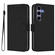 Samsung Galaxy S25 5G Skin Feel Solid Color Leather Phone Case with Lanyard - Black