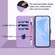Samsung Galaxy S25 5G Skin Feel Solid Color Leather Phone Case with Lanyard - Lavender Purple
