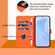 Samsung Galaxy S25 5G Skin Feel Solid Color Leather Phone Case with Lanyard - Orange