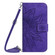 Samsung Galaxy S25 5G Skin Feel Sun Flower Embossed Flip Leather Phone Case with Lanyard - Dark Purple
