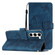 Samsung Galaxy S25 5G Skin-feel Embossed Butterfly Leather Phone Case - Blue