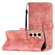 Samsung Galaxy S25 5G Skin-feel Embossed Butterfly Leather Phone Case - Pink