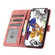 Samsung Galaxy S25 5G Skin-feel Embossed Butterfly Leather Phone Case - Pink