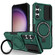 Samsung Galaxy S25 5G Sliding Camshield MagSafe Holder TPU Hybrid PC Phone Case - Deep Green