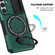 Samsung Galaxy S25 5G Sliding Camshield MagSafe Holder TPU Hybrid PC Phone Case - Deep Green