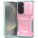Samsung Galaxy S25 5G Sliding Camshield Phone Case - Pink + Grey Green